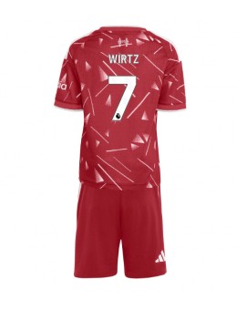 Liverpool Florian Wirtz #7 Replika Hemmakläder Barn 2026-27 Kortärmad (+ byxor)